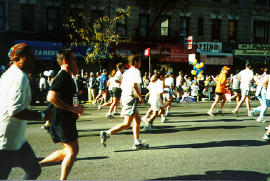 On 1st Avenue (around mile 18)